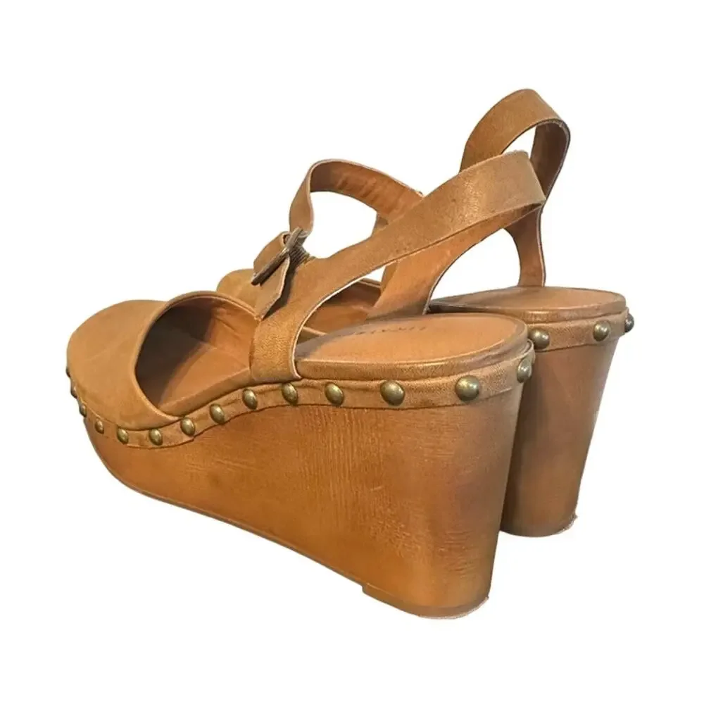 Lucky Brand Zazmini Topanga Tan‎ Dress Winter Haze Espadrille 9.5 Clog
